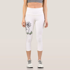 Drei kleine Blume auch Capri Leggings