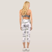 Drei kleine Blume Capri Leggings (Rückseite)