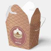 Drei kleine Dumplings Triplets Babydusche Geschenkschachtel (Geöffnet)