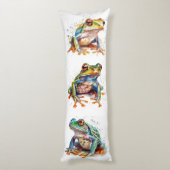 Drei kleine Frösche Seitenschläferkissen (Rückseite (Vertikal))