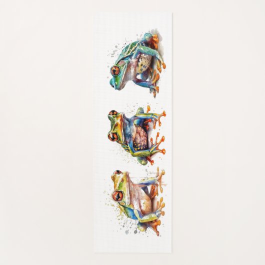 Drei kleine Frösche Yogamatte (Vorderseite)