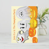 Drei kleine Geister Einladung (Stehend Vorderseite)