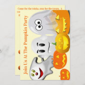 Drei kleine Geister Einladung (Vorne/Hinten)