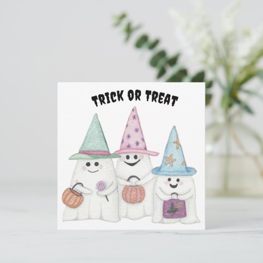 Drei kleine Geister Karte (Stehend Vorderseite)