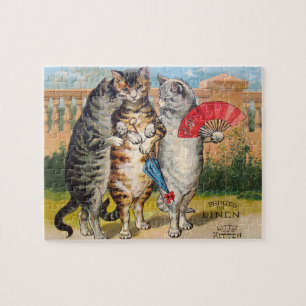 Drei kleine Kätzchen Mother Goose Illustration Puzzle