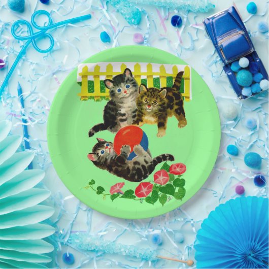 drei kleine Kätzchen Pappteller (Party)