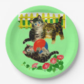 drei kleine Kätzchen Pappteller (Vorderseite)