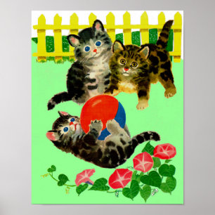 drei kleine Kätzchen Poster