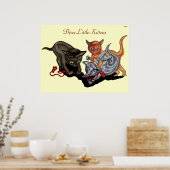 Drei kleine Kätzchen Poster (Küche)