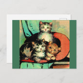 drei kleine Kätzchen Postkarte (Vorne/Hinten)