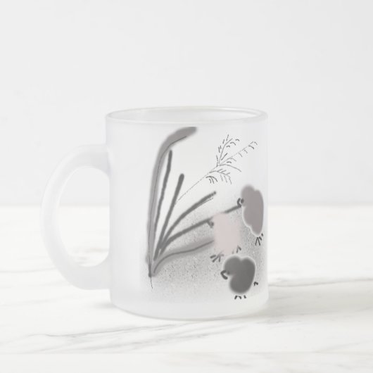 Drei kleine Küken Mattglastasse (Links)