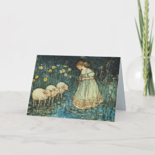 DREI KLEINE LAMBS BLANK ALL-OCCASION CARD DANKESKARTE