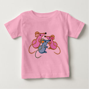 Drei kleine Mäuse Baby T-shirt