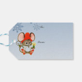 Drei kleine Mäuse dekorieren Baum Holiday-Geschenk Geschenkanhänger (Rückseite Horizontal)