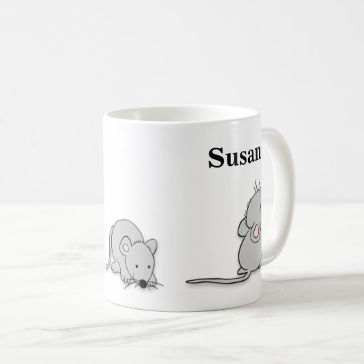 Drei kleine Mäuse Kaffeetasse (VorderseiteRechts)