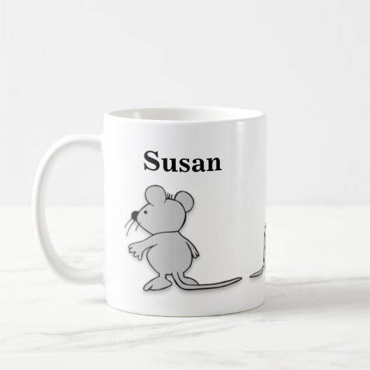 Drei kleine Mäuse Kaffeetasse (Links)