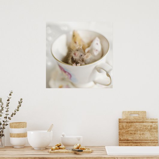 Drei kleine Mäuse Poster (Küche)