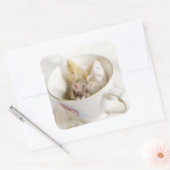 Drei kleine Mäuse Quadratischer Aufkleber (Umschlag)