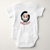 Drei kleine Ninja-Kätzchen Baby Strampler (Rückseite)