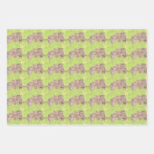 Drei kleine Schmuckschalen - Acrylmalerei. Geschenkpapier Set (Vorderseite)