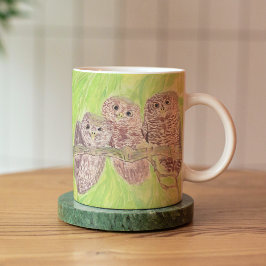 Drei kleine Schmuckschalen - Acrylmalerei. Kaffeetasse