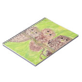 Drei kleine Schmuckschalen - Acrylmalerei. Notizblock (Linke Seite)