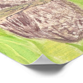 Drei kleine Schmuckschalen - Acrylmalerei. Poster (Ecke)