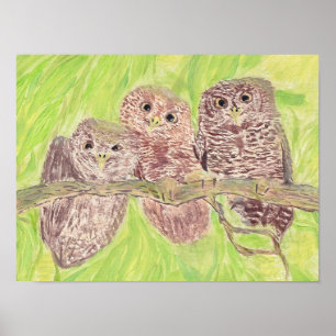 Drei kleine Schmuckschalen - Acrylmalerei. Poster