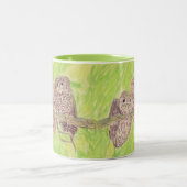 Drei kleine Schmuckschalen - Acrylmalerei. Zweifarbige Tasse (Mittel)