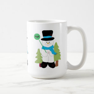 Drei kleine Schneemänner Kaffeetasse