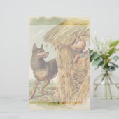 Drei kleine Schweine Big Bad Wolf, Vintage Märchen (Stehend Vorderseite)