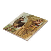 Drei kleine Schweine Big Bad Wolf, Vintage Märchen Fliese (Seite)