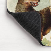 Drei kleine Schweine Big Bad Wolf, Vintage Märchen Mousepad (Ecke)