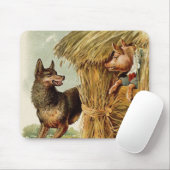 Drei kleine Schweine Big Bad Wolf, Vintage Märchen Mousepad (Mit Mouse)
