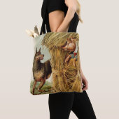 Drei kleine Schweine Big Bad Wolf, Vintage Märchen Tasche (Von Nahem)