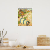 Drei kleine Schweine: Der Wolf erschreckt Poster (Küche)