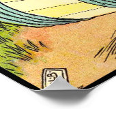 Drei kleine Schweine: Der Wolf erschreckt Poster (Ecke)