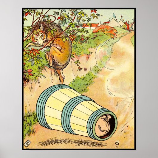 Drei kleine Schweine: Der Wolf erschreckt Poster (Vorne)