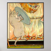 Drei kleine Schweine: Der Wolf fällt. Poster (Vorne)