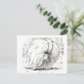 Drei kleine Schweine: Die erste kleine Schweinekar Postkarte (Stehend Vorderseite)