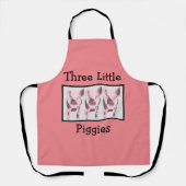 Drei kleine Schweine Funny Kitchen Schürze (Vorderseite)