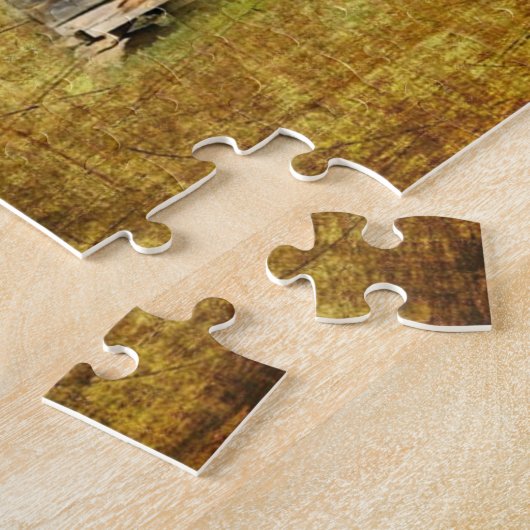 Drei kleine Schweine im rustikalen Stall schnarche Puzzle (Seite)