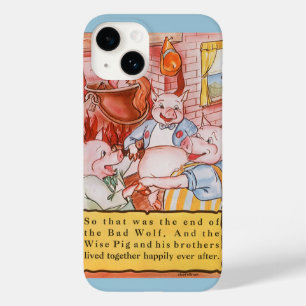 Drei kleine Schweine kochen Wolf, Vintage-Märchen Case-Mate iPhone Hülle