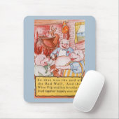 Drei kleine Schweine Kochwolf, Vintages Märchen Mousepad (Mit Mouse)