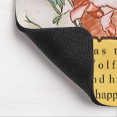 Drei kleine Schweine Kochwolf, Vintages Märchen Mousepad (Ecke)