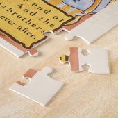 Drei kleine Schweine Kochwolf, Vintages Märchen Puzzle (Seite)