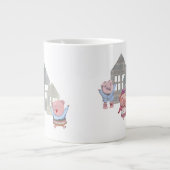 Drei kleine Schweine mit ihren Häusern Jumbo-Tasse (Vorderseite)