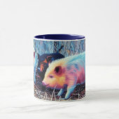 Drei kleine Schweine Pop Art Farm Style Tasse Cup (Zentrum)