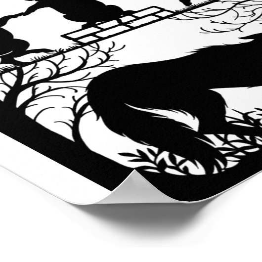 Drei kleine Schweine Poster (Ecke)