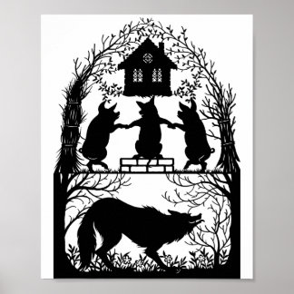 Drei kleine Schweine Poster